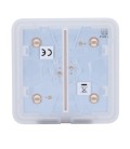 Panel táctil para interruptor de luz doble Ajax AJ-SOLOBUTTON-2G-IVO