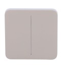 Painel de toque com interruptor de luz duplo Ajax AJ-SOLOBUTTON-2G-OLI