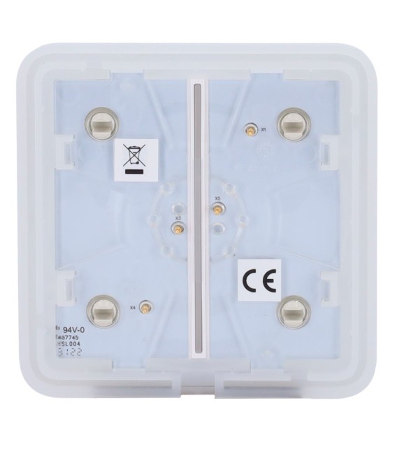 Panel táctil para interruptor de luz doble Ajax AJ-SOLOBUTTON-2G-OYS