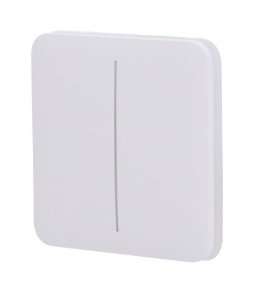 Ajax Double interrupteur d'éclairage panneau tactile AJ-SOLOBUTTON-2G-W