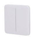 Painel de toque com interruptor de luz duplo Ajax AJ-SOLOBUTTON-2G-W