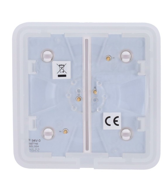 Panel táctil para interruptor de luz doble Ajax AJ-SOLOBUTTON-2G-W