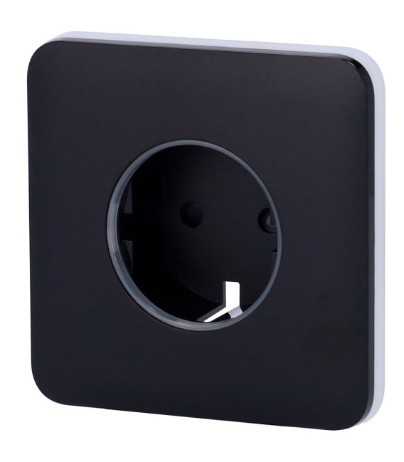 Capot avant pour prise intelligente type F Ajax AJ-SOLOCOVER-SMART-B