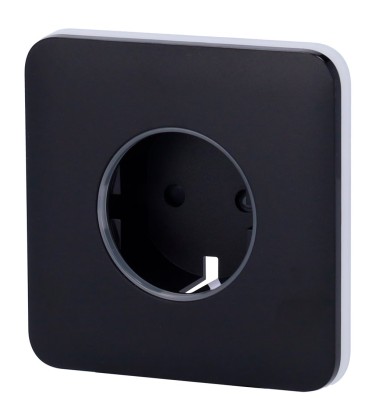 Tampa frontal para plugue inteligente tipo F Ajax AJ-SOLOCOVER-SMART-B