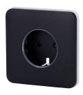 Front cover for smart plug type F Ajax AJ-SOLOCOVER-SMART-B