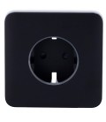 Capot avant pour prise intelligente type F Ajax AJ-SOLOCOVER-SMART-B