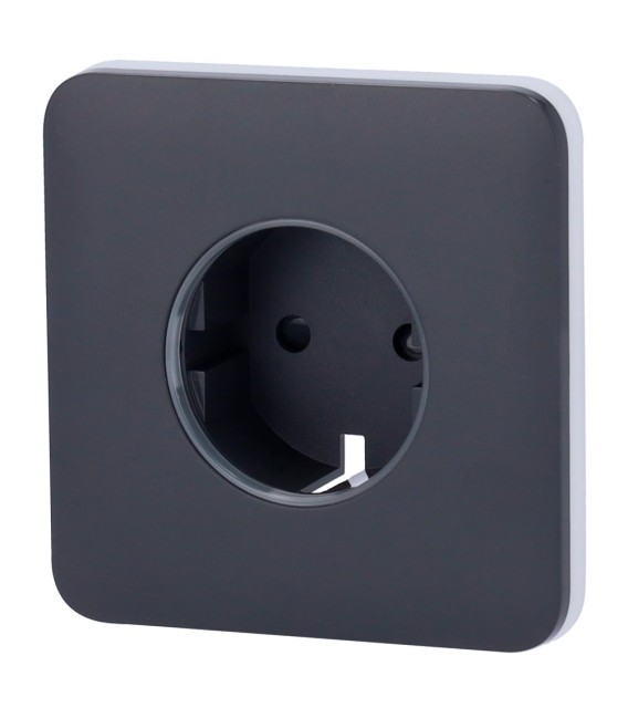 Front cover for smart plug type F Ajax AJ-SOLOCOVER-SMART-GRA