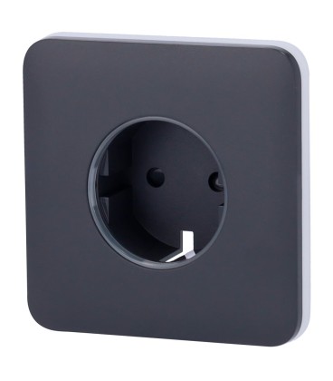 Tapa frontal para enchufe inteligente tipo F Ajax AJ-SOLOCOVER-SMART-GRA