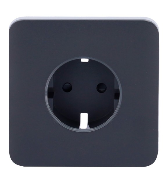 Front cover for smart plug type F Ajax AJ-SOLOCOVER-SMART-GRA