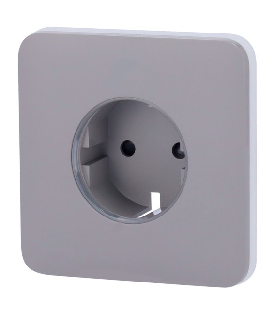 Front cover for smart plug type F Ajax AJ-SOLOCOVER-SMART-GRE