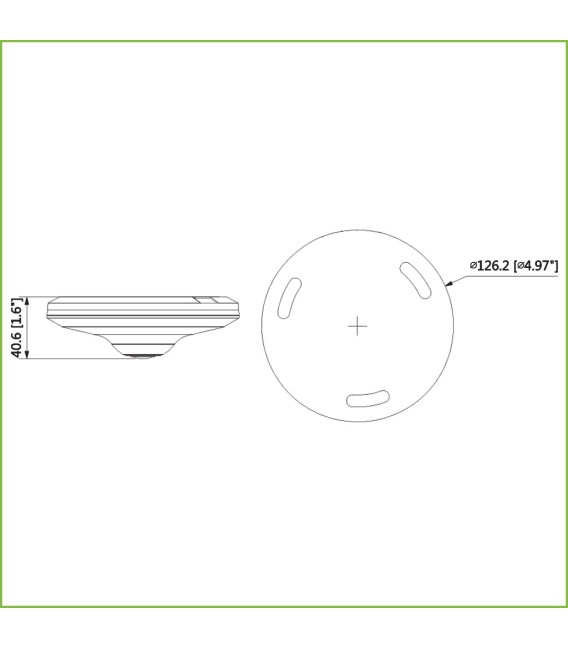 Fisheye HDCVI 5M DN WDR Starlight IR10m 1.4mm MIC