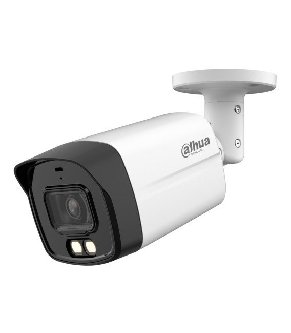 Tubular HDCVI 4EN1 5M FULL COLOR WDR Iluminación Dual LED40m/IR40m 3.6mm IP67 MIC