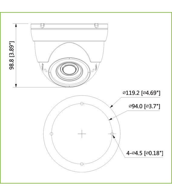 Domo HDCVI 1M 720P DN ICR IR30m 0Lux 2.7-12mm VF IP67