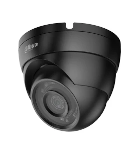 Dahua HAC-HDW1200M-0280B-B - HDCVI 4IN1 2M IR30m 1080P IP67 2.8mm Black Dome Camera.