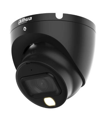 Domo HDCVI 4EN1 2M 1080P Iluminación Dual LED40m/IR40m 2.8mm IP67 MIC Color negro