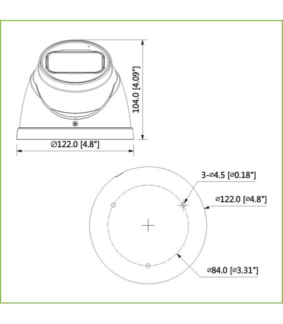 Domo HDCVI 4EN1 2M 1080P DN ICR IR60m 0Lux 2.7-12mm VFM IP67