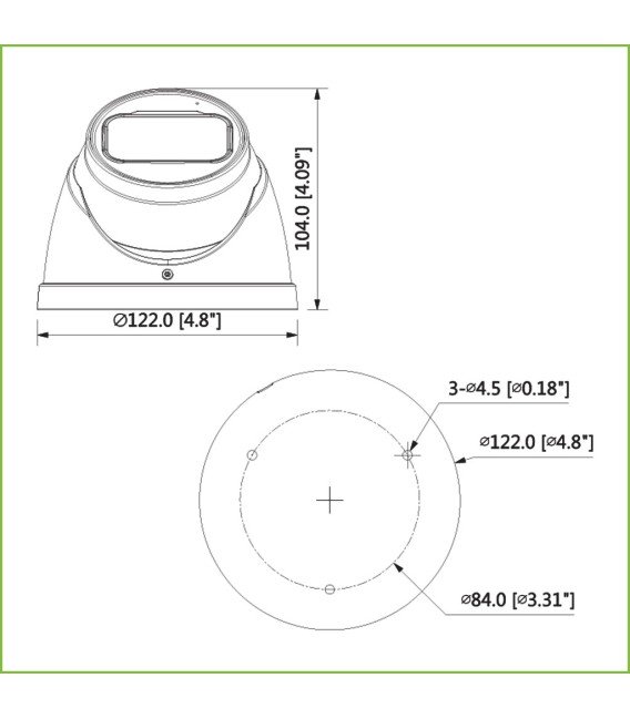 Domo HDCVI 4EN1 2M 1080P DN ICR IR60m 0Lux 2.7-12mm VFM IP67