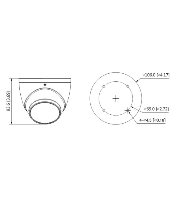 Domo HDCVI 4EN1 5M FULL COLOR WDR Starlight LED40m 2.8mm IP67