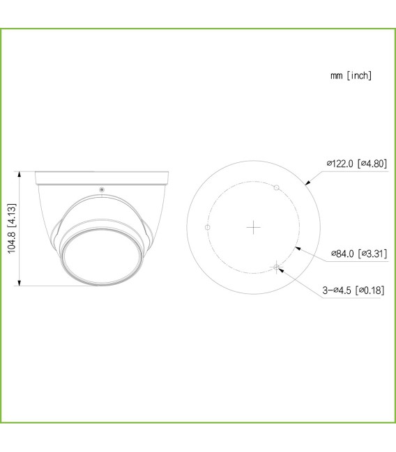 Domo HDCVI 4EN1 5M FULL COLOR WDR Starlight LED40m 2.7-13.5mm VFM IP67 AUDIO MIC