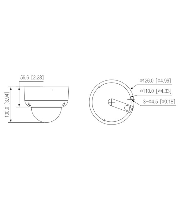 Domo HDCVI 4K DN WDR Starlight IR60m 2.7-13.5VFM IP67 IK10 MIC
