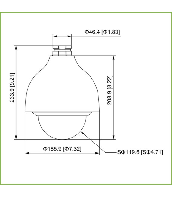 Domo PTZ HDCVI 2M 1080P DN WDR Starlight 15X 3D IP66 IK10 AUDIO E/S
