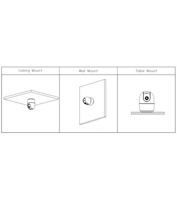 Cubo PT IP H265 4M DN IR10m 3.6mm Wifi Audio SD 5V MIC