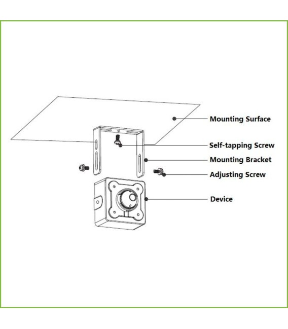 Unidad Cámara Rectangular 4M DN WDR Pinhole 2.8mm con 8m cable