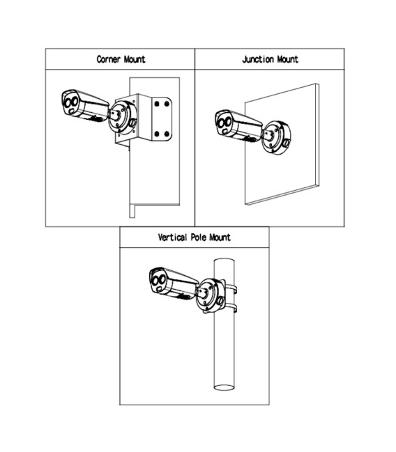 Cámara Térmica IP DUAL 400*300 35mm + 4M 8mm IP67 12V PoE