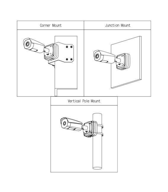 Cámara Térmica IP 400*300 7.5mm IP67 12V PoE AUDIO E/S AI