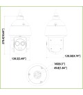 Domo PTZ Híbrido IP Térmico AI 256*192 3.5mm + 2M 4mm IP66 12V PoE+ AUDIO E/S