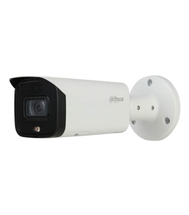 Tubular IP H265 AI 2M SMART WDR Starlight+ IR60m + LED LUZ BLANCA 3.6mm IP67 PoE SD AUDIO E/S