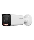 Tubular IP 4M H265 FULL COLOR WDR Iluminación Dual LED60m/IR60m 2.7-13.5mm IP67 PoE AUDIO MIC E/S AI