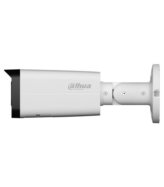 Tubular IP 4M H265 FULL COLOR WDR Iluminación Dual LED60m/IR60m 2.7-13.5mm IP67 PoE AUDIO MIC E/S AI