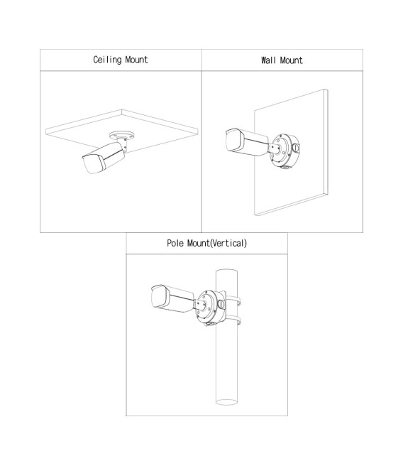 Tubular IP Gran Angular H265 4M WDR Starlight IR20m 2.1mm IP67 PoE AUDIO MIC E/S AI