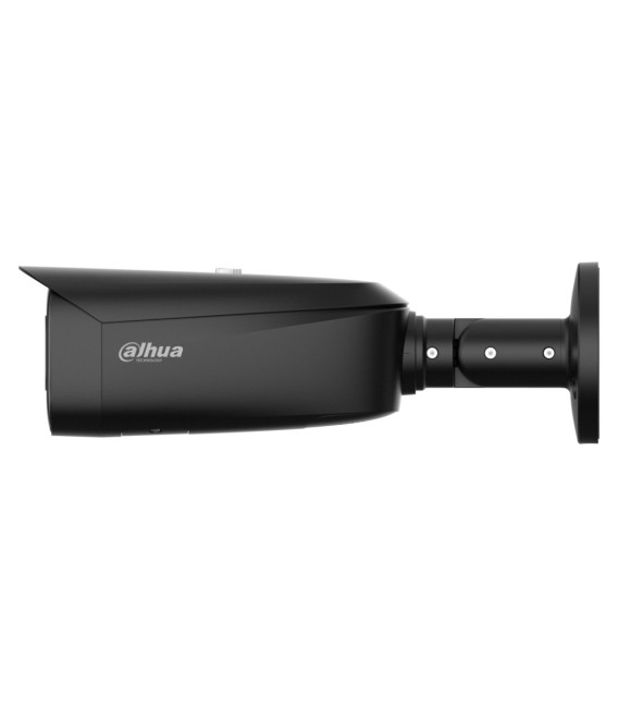 Tubular IP TiOC 2.0 H265 4M WDR IVS SMD Iluminación Dual LED30m/IR30m 2.8mm IP67 PoE MIC AUDIO E/S AI. Color negro