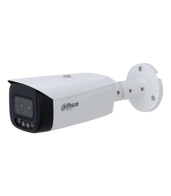 Tubular IP H265 4M DUAL-LENS FULL COLOR 2.0 dWDR Starlight IR50m/2LED 2.8mm IP67 ePoE AUDIO MIC E/S AI