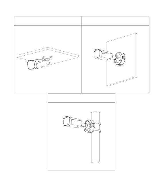 Tubular IP TiOC 2.0 H265 5M WDR IVS SMD Iluminación Dual LED30m/IR30m 3.6mm IP67 PoE MIC AUDIO E/S AI