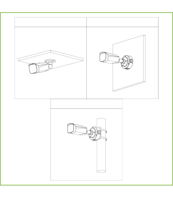 Tubular IP TiOC H265 5M WDR IVS SMD Iluminación 40m 3.6mm IP67 PoE MIC AUDIO E/S AI