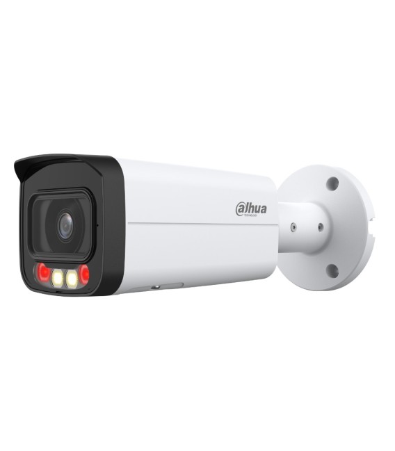 Tubular IP 8M H265 FULL COLOR WDR Iluminación Dual LED50m/IR60m 3.6mm IP67 PoE AUDIO MIC E/S AI