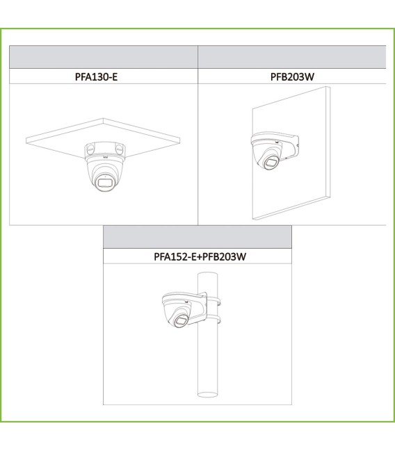 Domo IP H265 2M DN SMART Starlight IVS IR30m 2.8mm IP67 PoE SD MIC