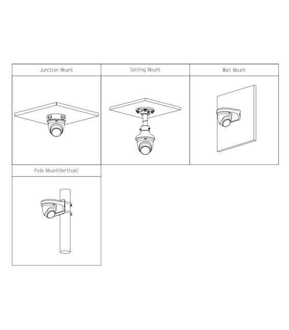 Domo IP H265 2M DN WDR 3DNR Starlight IR30m 2.8mm IP67 PoE SD MIC AI