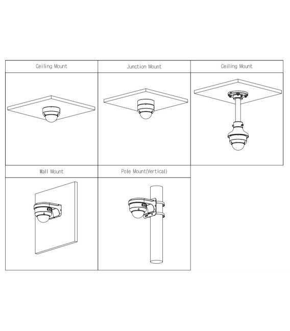 Domo IP H265 2M WDR Starlight IR50m 2.8mm IK10 IP67 PoE MIC AI