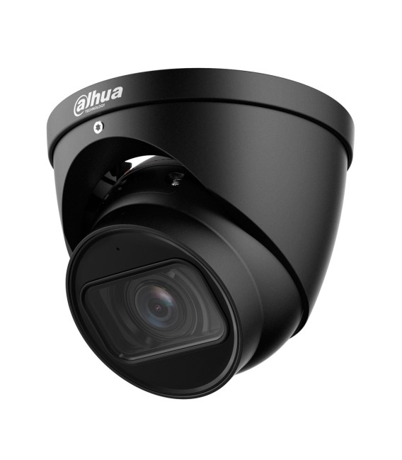 Domo IP H265 4M DN WDR 3DNR Starlight IR40m 2.7-13.5VFM IP67 PoE SD MIC AI Colo Negro