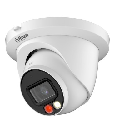 Domo IP 4M H265 FULL COLOR WDR IVS SMD Iluminación Dual LED30m/IR30m 2.8mm IP67 PoE MIC AI