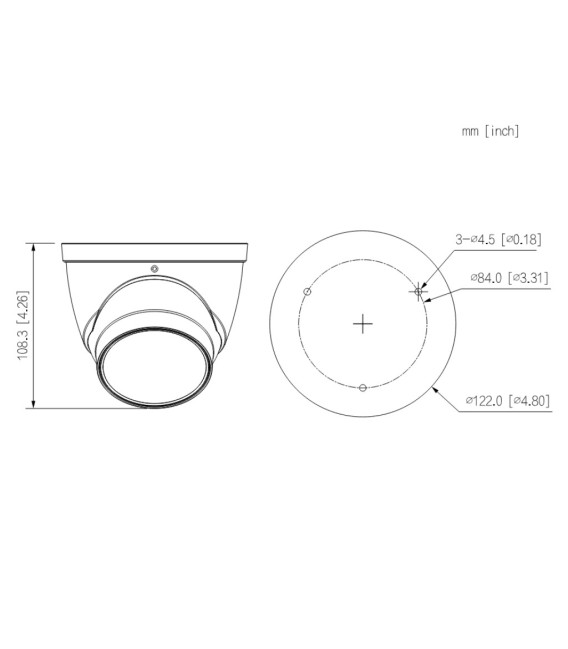 Domo IP H265 4M WDR140dB Deeplight IR40m 2.7-12VFM IP67 PoE MIC AI