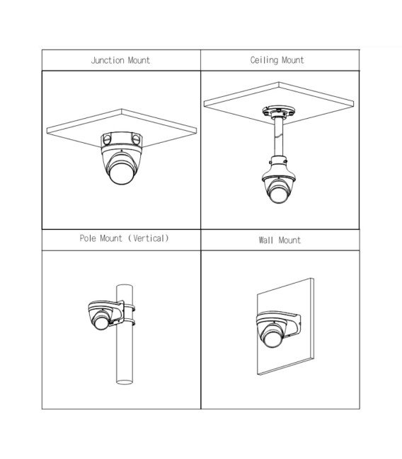 Domo IP H265 4M WDR140dB Deeplight IR40m 2.7-12VFM IP67 PoE MIC AI