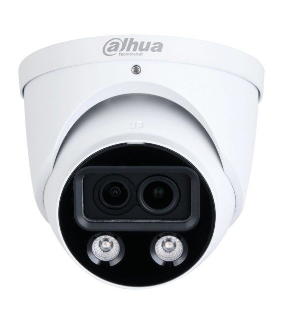 Domo IP H265 4M DUAL-LENS FULL COLOR 2.0 dWDR Starlight IR50m/2LED 2.8mm IP67 ePoE AUDIO MIC E/S AI