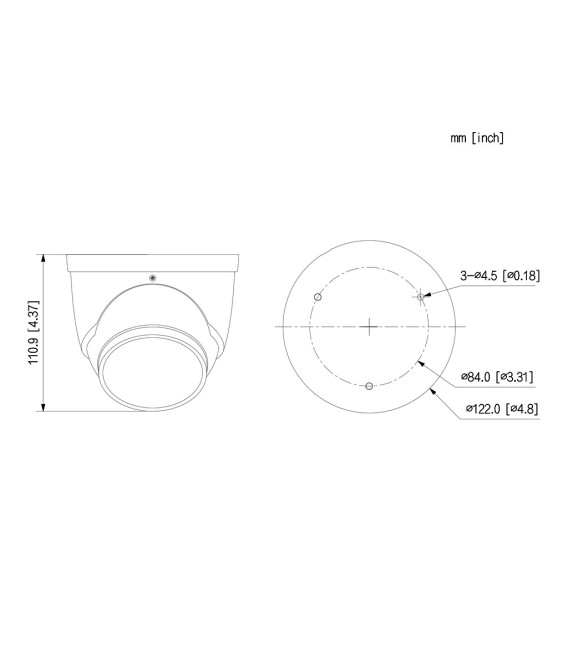 Domo IP H265 4M DUAL-LENS FULL COLOR 2.0 dWDR Starlight IR50m/2LED 2.8mm IP67 ePoE AUDIO MIC E/S AI