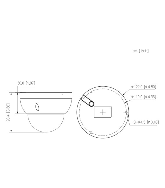 Domo IP H265 5M DN SMART WDR Starlight IVS SMD IR40m 2.7-13.5VFM IP67 IK10 PoE MIC AI