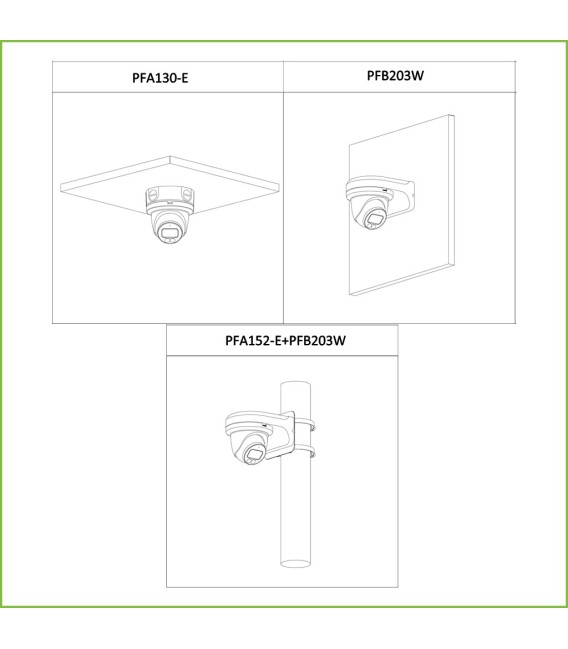 Domo IP H265 AI 5M FULL COLOR WDR IVS SMD LED30m 2.8mm IP67 PoE SD MIC
